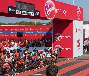 London Marathon start 2018