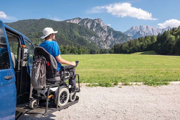 Accessible vehicle for disabled
