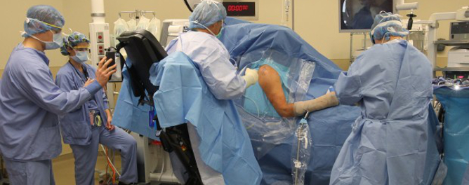doctor used standing wheelchair goes back to work