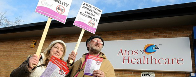 people with disabilities protest atos