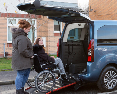 Peugeot Horizon Allied Mobility Wheelchair accessible hire box image