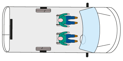 Seating Layout for Ford Tourneo Connect BC18SPV